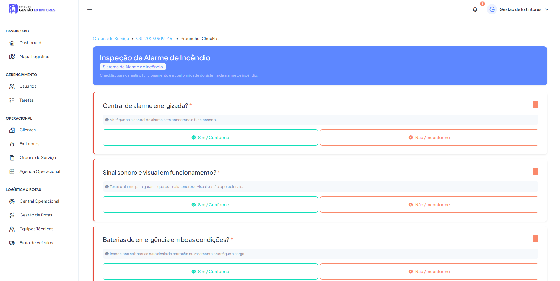 Inspeções Customizadas